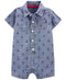 CARTER'S Baby Boy Anchor Romper Blue Size Newborn